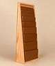 Playbox Montessori Brown Stairs/Steps Wooden Educational Toy for Toddler & Kids Baby Toys with 10 Durable Cuboidal Blocks with Tower Frame