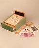 Playbox Funny Money - Cashier Wooden Toy | Pretend Play Shop Accessories | Card Machine Role Play Toy | Imaginary Role pPay Shopping Fun!