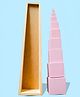 Playbox Wooden Montessori Pink Tower Square Blocks Toy Set for Toddler & Kids Baby Toys