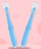 Nicety 2Pc Baby Silicone Feeding Spoon, Soft, BPA Free & Food Grade Safe for Gums and Teeth, Non-Toxic, Easy to Hold Ideal for 4+ Months Infants & Toddlers (Blue)
