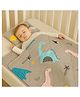 Zikku Baby Bedding Set Dinosaur Adventure ( Quilt + Pillow + Diaper changing pad) - Grey