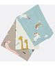 Zikku Diaper Changing Mats Bed Protector Safari Print ( Pack of 3 )