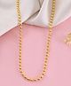 VALLEY OF JEWELLERY Gold Plated Dotted Chain For Women - Gold