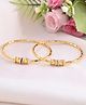 VALLEY OF JEWELLERY Set Of 2 Gold Plated Simple Bangles - Gold