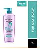 L'Oréal Paris Hyaluron Pure 72H purifying shampoo for fresh scalp & hydrated hair, removes oil & impurities | 1000 ml