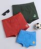 BABY NATION Cotton Knit Pack of 3 Dinosaur & Football Printed Trunks - Multi Colour