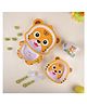 The Bamboo Co Tiggly Tiger Bamboo Kids Dinner Set of 5- Yellow