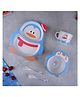 The Bamboo Co Paddy- The Penguin Bamboo Kids Dinner Set of 5- Blue