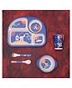 The Bamboo Co Little Astronaut in Space Bamboo Kids Dinner Set of 5- Blue