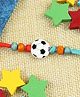 Asthetika Football Rakhi with Roli Chawal - Red Green