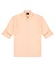 Charchit Linen Woven Full Sleeves Solid Shirt - Peach