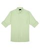 Charchit Linen Woven Full Sleeves Solid Shirt - Sea Green