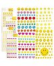 FunBlast Smiley, Star & Heart Shape Stickers Set of 4 Aesthetic Stickers