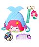FunBlast Cartoon Theme Crossbody Bag with Key Ring, Comb and Mirror