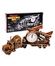 FunBlast Truck Shaped Stylish Alarm Clock for Desk / Bedroom  Pack of 1 Brown