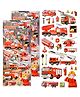 FunBlast Fire Truck Theme 3D Stickers  Pack of 2 Self-Adhesive Stickers