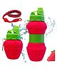 FunBlast Strawberry Shaped Silicone Sipper Bottle with Wrist Strap 1 Pc Red 700 ml