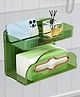 FunBlast Multipurpose Napkin Holder with Rack for Washroom - Pack of 1 Green