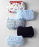 OHMS Single Jersey Knit Bloomers With Boat Print Pack Of 5 - Multicolour