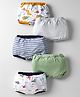 OHMS Single Jersey Knit Bloomers With Dino Print Pack Of 5 - Multicolour