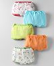 OHMS Single Jersey Knit Bloomers With Floral Print Pack Of 5 - Multicolour