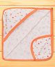 OHMS Interlock Knit Hooded Towel with Ice Cream Print L 78 X B 69 cm - Coral