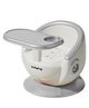 Babyhug 3-in-1 Convertible Baby Booster Chair with Feeding Tray - White Grey| Safety Harness| Removable Feeding Tray| Soft Cushion Seat| Feeding Chair| Toddler Seat