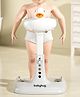 Babyhug Bathroom Stand with Shower Holder White Grey| Adjustable Height| Non-slip Base| Soft Handles