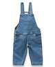 JusCubs Denim Woven Sleeveless Solid Dungaree - Blue