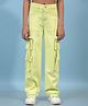 CRIMSOUNE CLUB Cotton Woven Solid Cargo Jeans - Green