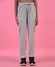 CRIMSOUNE CLUB Cotton Woven Let The Good Times Roll Text Printed Track Pants - Grey