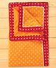 Exclusive from Jaipur Cotton Knit Towel & Wrappers With Lace Detailing - Yellow & Red