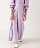 One Friday Cotton Woven Frill Detailed Pant - Lilac