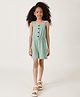 One Friday Viscose Woven Sleeveless Striped Jumpsuit - Mint