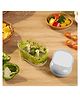 JD FRESH 1 PC 350 ml Chopper for Kitchen Use with 4 Sharp Stainless-Steel Blades for Fruits & Vegetable Cutter for Kitchen - White