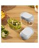 JD FRESH 2 PC 350 ml Chopper for Kitchen Use with 4 Sharp Stainless-Steel Blades for Fruits & Vegetable Cutter for Kitchen - White