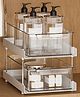 JD FRESH 2 Tier Under Sink for Bathroom Cabinets and Storage Container use - White