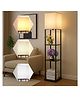 JD FRESH 4 Tier Metal Floor Lamp With 3 Adjustable Color Mode For Living-Study Room and Bedroom - Black