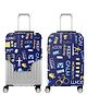 JD FRESH 20 inch Polyester Fabric Waterproof Trolley Bag Cover for Luggage Bag - Navy Blue