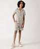 One Friday Cotton Woven Half Sleeves Animals Printed Shirt With Coordinating Shorts Set - Multi Colour