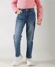 One Friday 100% Cotton Woven Mild Washed Denim Jeans - Blue