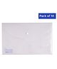 LINC Office Button File, Transparent, Pack of 10