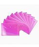 LINC Foolscap Button Document File Folder, Pink, Pack of 10