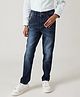 One Friday 100% Cotton Woven Mild Washed Denim Jeans - Blue