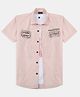 CAVIO Cotton Woven Half Sleeves Practice Makes Perfect Text Printed Shirt With Inner Tee - Pink