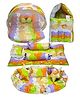 Fareto Combo of Baby Bed with Net Sleeping Bag 4 Pcs Bedding Set Nest set,Orange