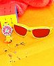 Fantasy World Cars Designed Analogue Watch With Rubiks Cube & Sunglasses - Yellow