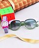 Fantasy World Colour Blocked Analogue Watch With Sunglasses & Rubiks Cube - Purple