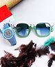 Fantasy World Colour Blocked Digital Watch With Sunglasses & Rubiks Cube - Blue