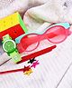 Fantasy World Baby Bear Designed Analogue Watch With Sunglasses & Rubiks Cube - Green